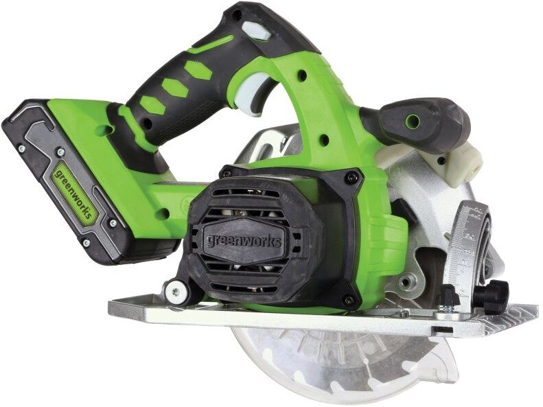 Greenworks G24CS 24V Cordless Circular Saw(With 2AH Battery &amp; Charger)