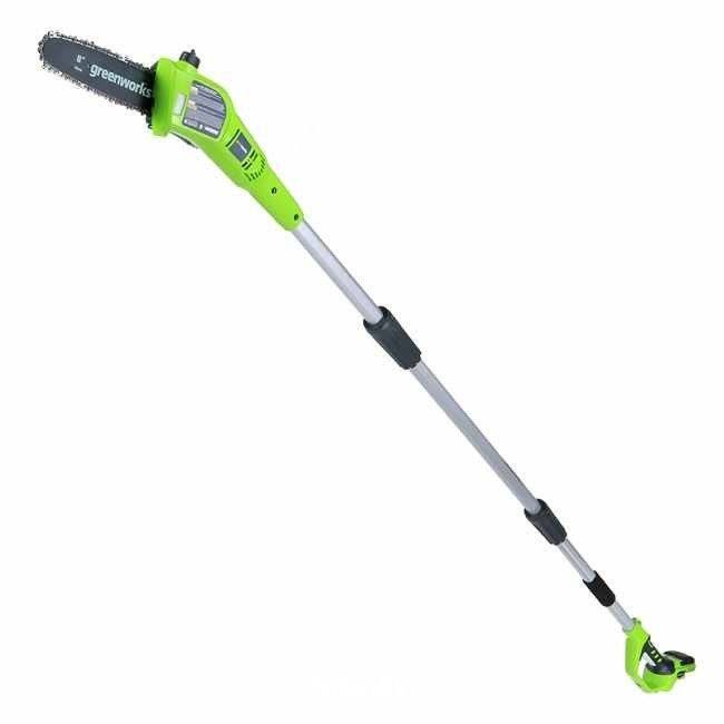 Greenworks G24PS20 24V 20CM Cordless Pole Saw (With 2AH Battery &amp; Charger)