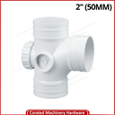 UPVC 2" (50MM) TEE WITH I/O