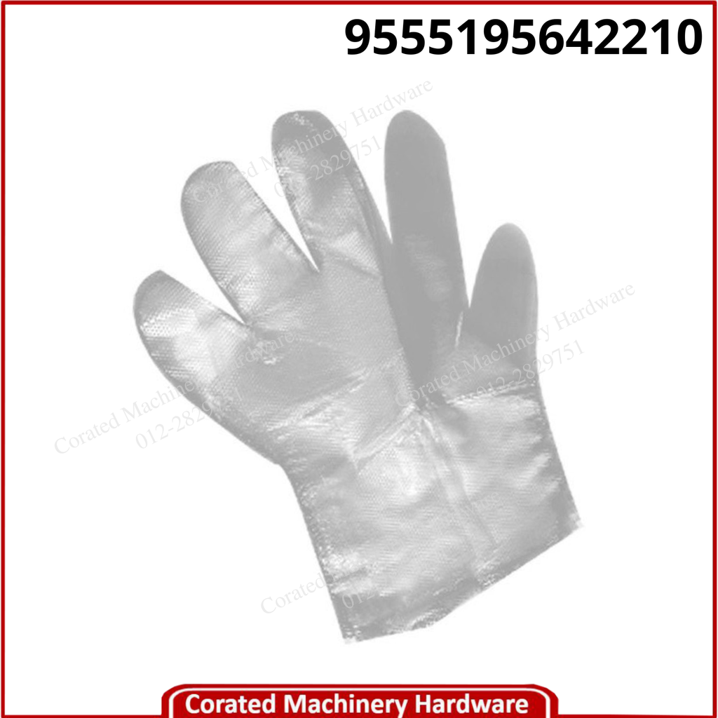 PLASTIC DISPOSABLE HAND GLOVE (50 PIECES)