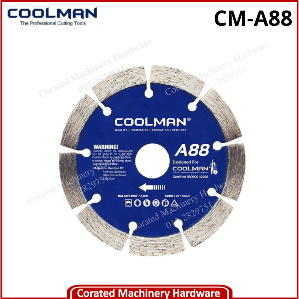 COOLMAN 4"/110MM DIOMAND CUTTING DISC