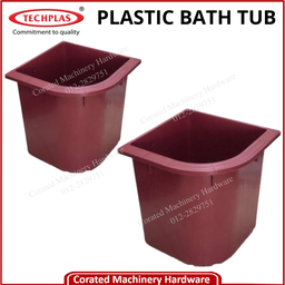 TECHPLAS PLASTIC CORNER WATER TUBS (MAROON)