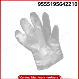 [9555195642210] PLASTIC DISPOSABLE HAND GLOVE (50 PIECES)